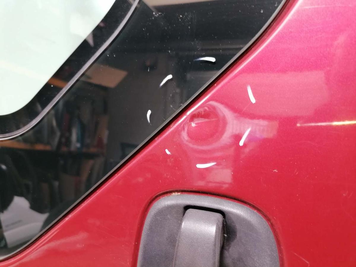 Renault Trafic 2 original Schiebet&uuml;r rechts NV713 Rouge Cerise verglast Bj.2008